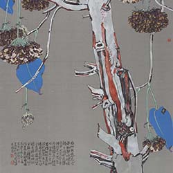 热带写生重彩系列——非洲芙蓉花90x63cm2020